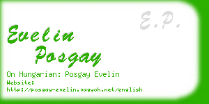evelin posgay business card